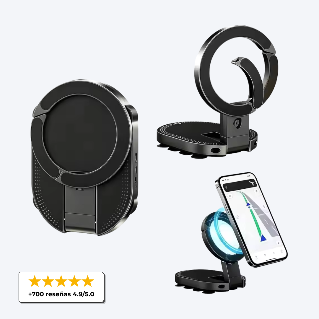 BrackMag™ - Soporte Magnético 3 en 1 y Rotación 360°